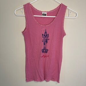 Y2K 2000s Jet by John Eshaya T’s Tank Top Pink Small XS VINTAGE